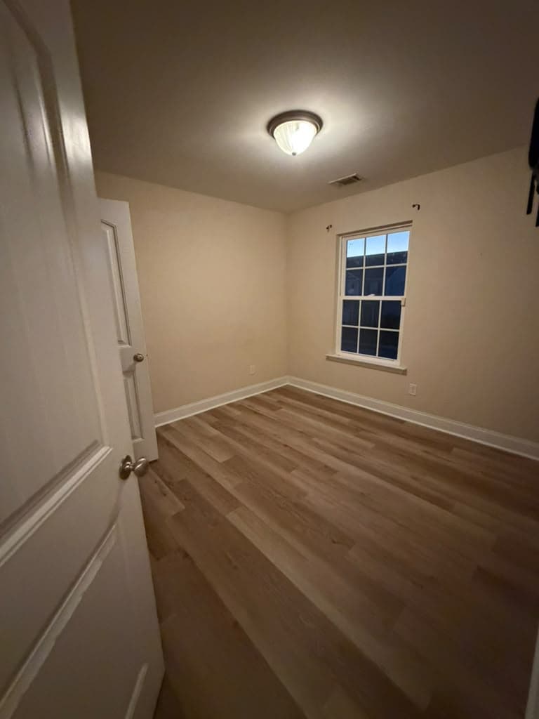 Second bedroom with new LVP flooring